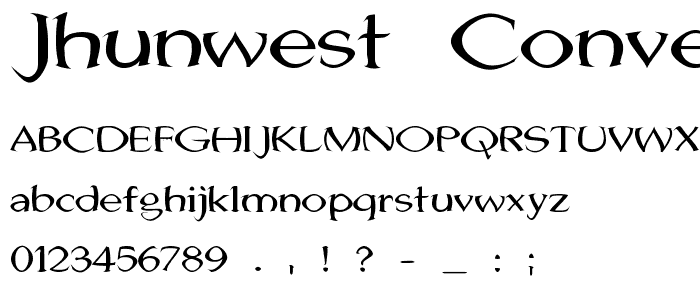 Jhunwest Convex font